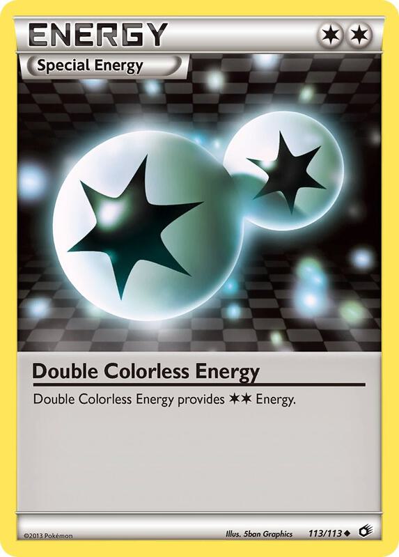 Double Colorless Energy Pokemon card from Legendary Treasures