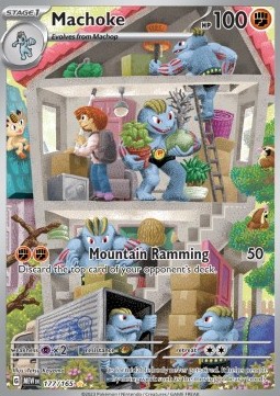 Machoke Pokemon card from 151