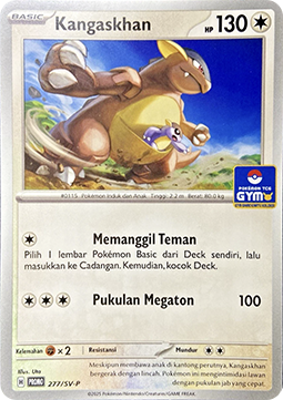 Kangaskhan (SV-P/ID 277) Scarlet & Violet Indonesian Promos #277