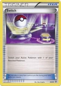 Switch Pokemon card from Kalos Starter Set
