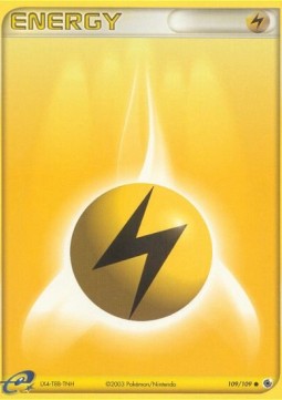 Lightning Energy Pokemon card from EX Ruby Sapphire