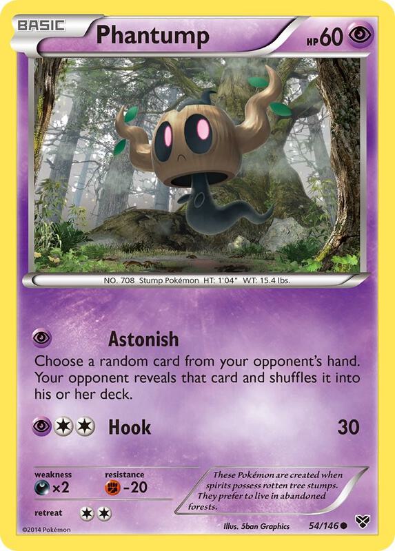 Phantump Pokemon card from XY Base Set