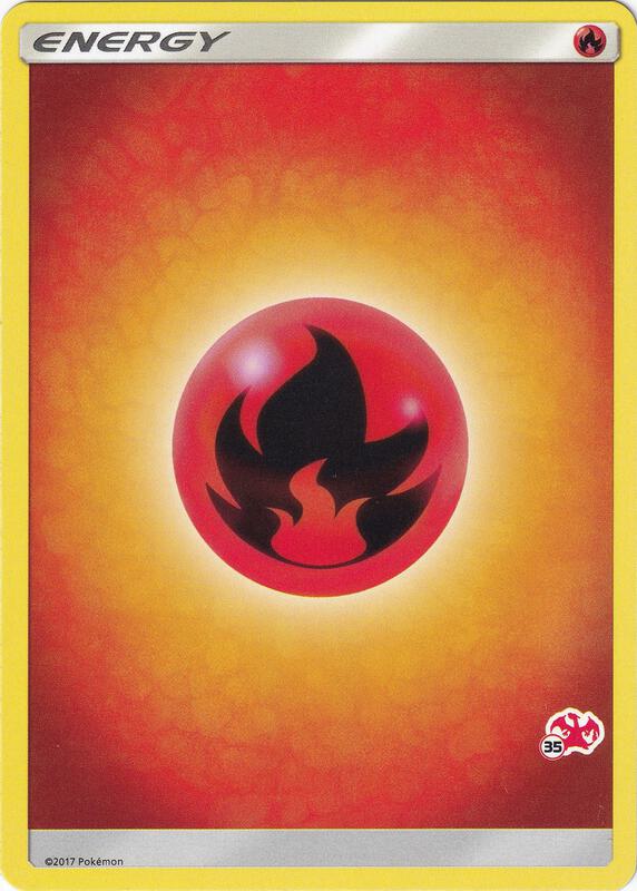 Fire Energy (#35 Charizard Stamped) Pokemon card from Battle Academy