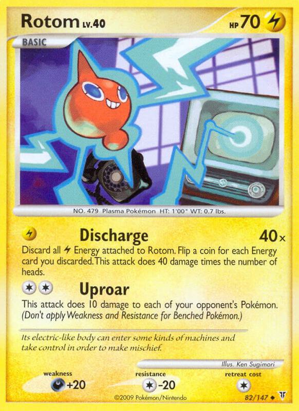 Rotom Pokemon card from Supreme Victors