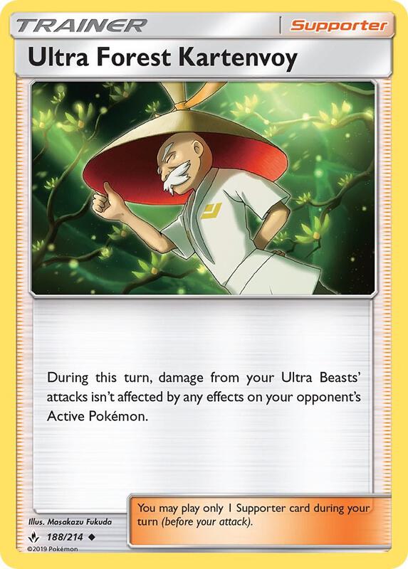 Ultra Forest Kartenvoy Pokemon card from SM - Unbroken Bonds