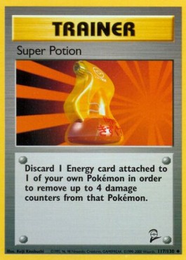 Super Potion (Holo) Pokemon card from Base Set 2