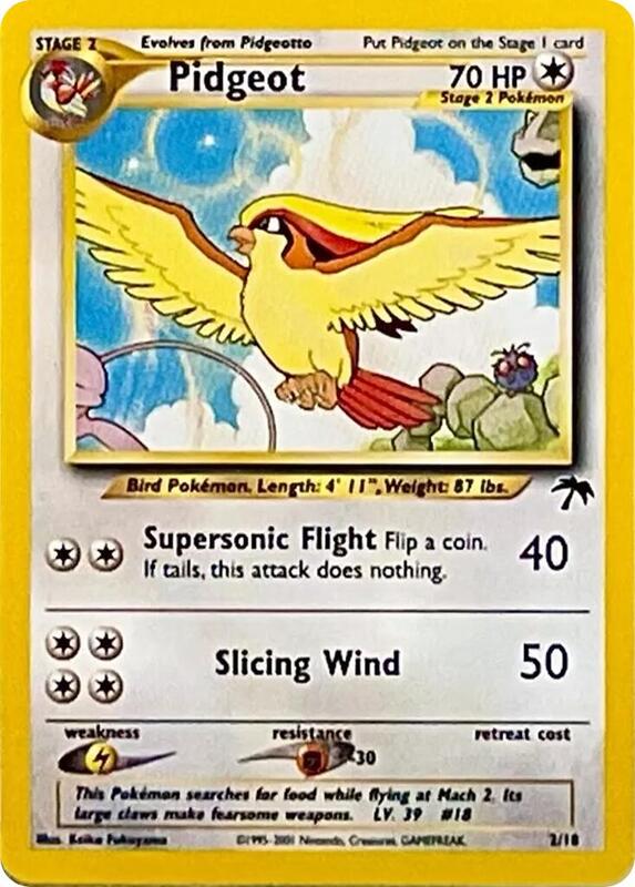 Pidgeot Pokemon card from Southern Islands