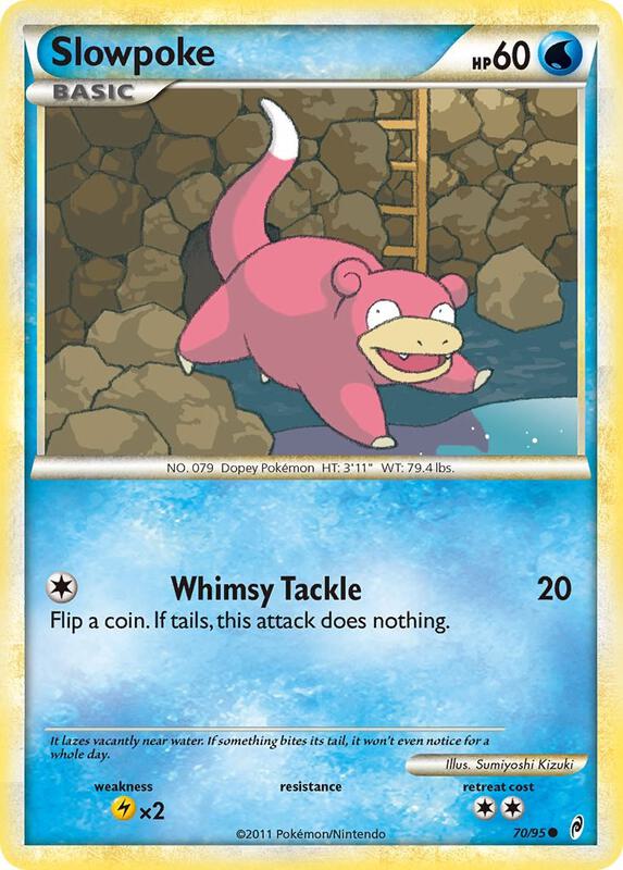 Slowpoke Pokemon card from Call of Legends