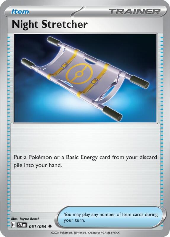 Night Stretcher Pokemon card from SV: Shrouded Fable