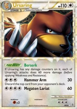 Ursaring Pokemon card from Unleashed