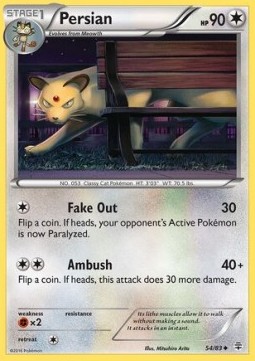 Persian Pokemon card from Generations