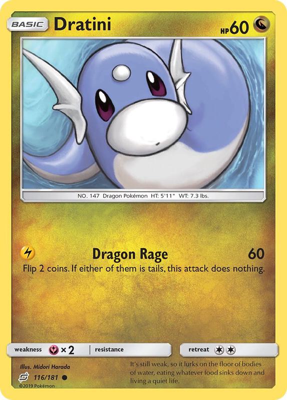 Dratini (116) Pokemon card from SM - Team Up