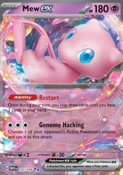 Mew ex Pokemon card from 151