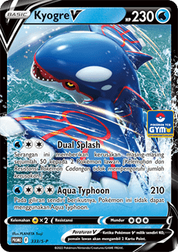 Kyogre V (S-P/ID 333) Sword & Shield Indonesian Promos ID