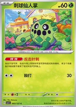 Cacnea Pokemon card from Eternal Birth