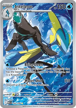 Inteleon Pokemon card from Mega Evolution
