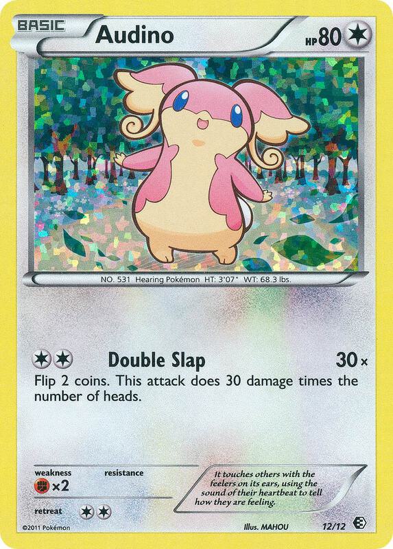 Audino Pokemon card from McDonald's Promos 2011