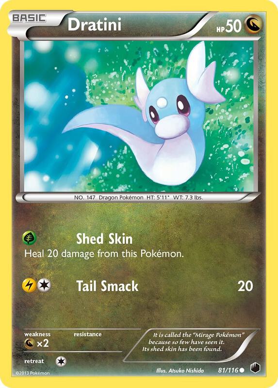 Dratini Pokemon card from Plasma Freeze