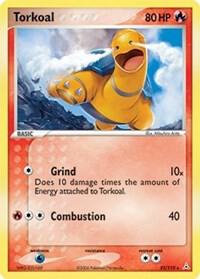 Torkoal Pokemon card from Holon Phantoms