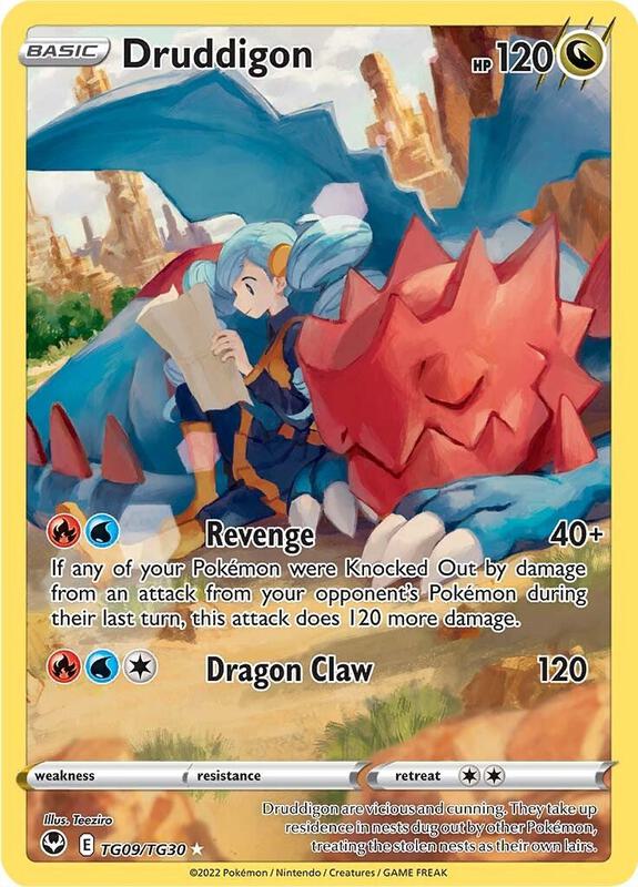 Druddigon Pokemon card from SWSH12: Silver Tempest Trainer Gallery