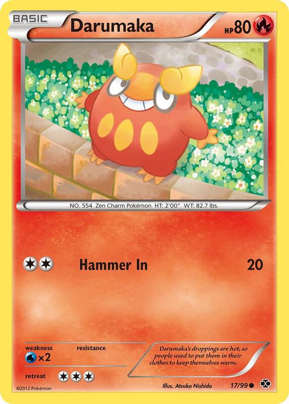 Darumaka Pokemon card from Next Destinies