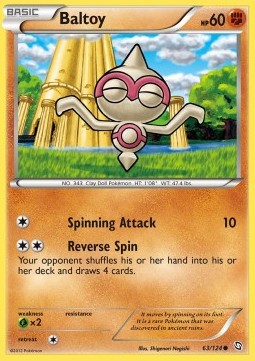 Baltoy Pokemon card from Dragons Exalted