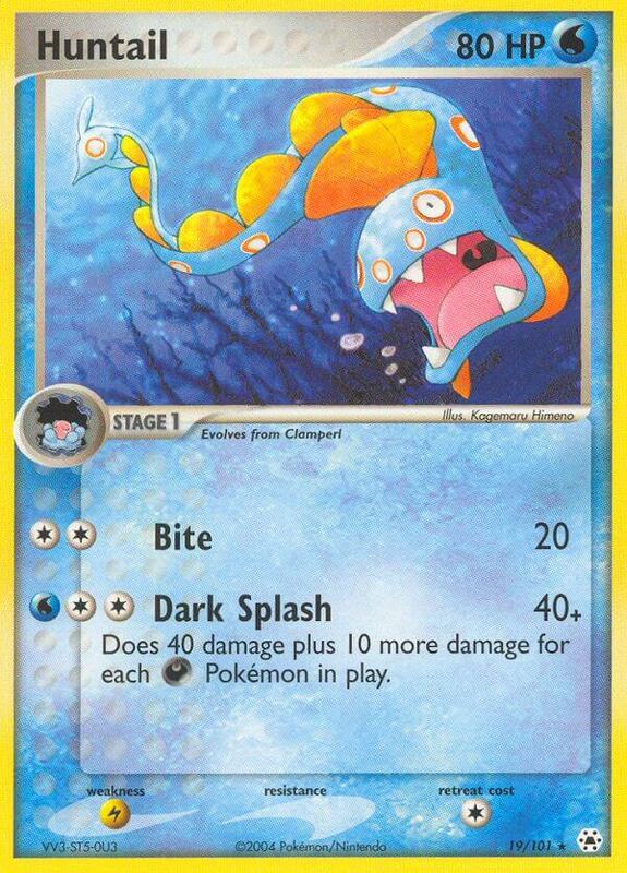 Huntail Pokemon card from Hidden Legends