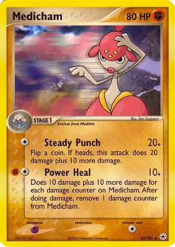 Medicham Pokemon card from EX Battle Stadium
