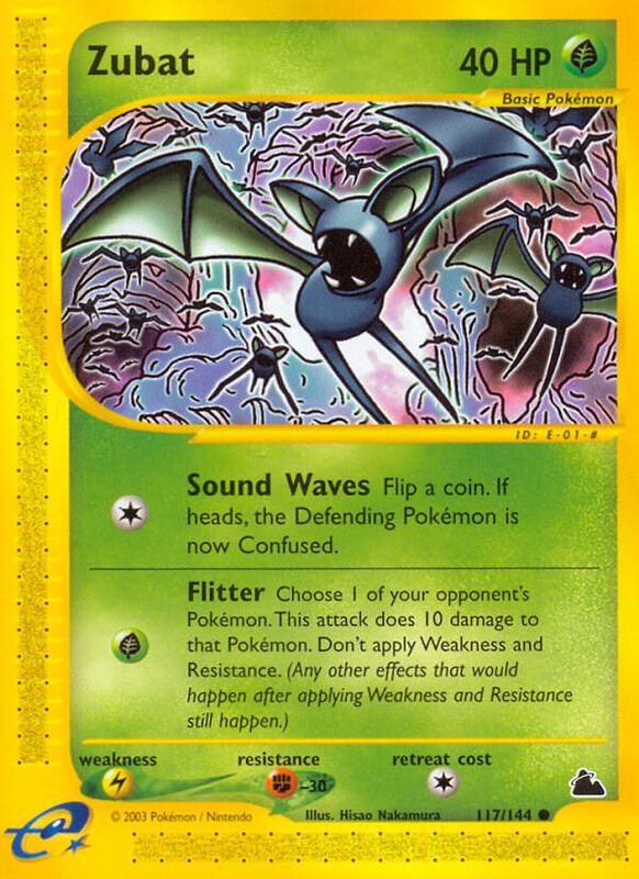 Zubat (117) Pokemon card from Skyridge