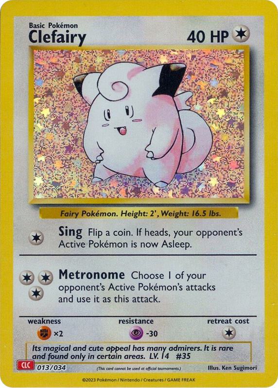 Clefairy Pokemon card from Trading Card Game Classic