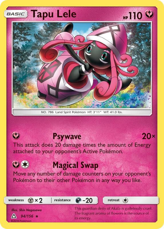 Tapu Lele Pokemon card from SM - Ultra Prism