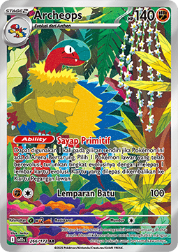 Archeops Pokemon card from Black White IDTH