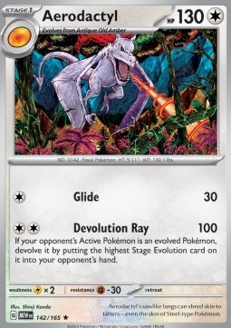 Aerodactyl Pokemon card from 151