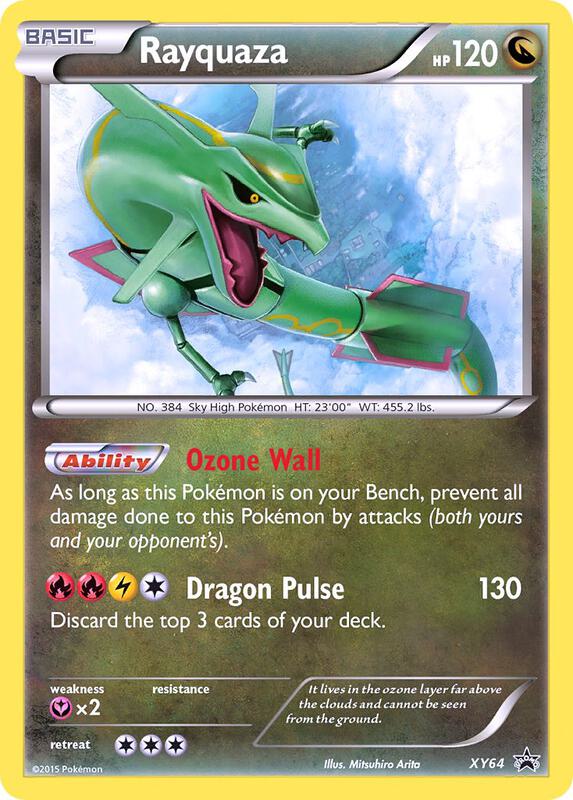 Rayquaza - XY64 Pokemon card from XY Promos