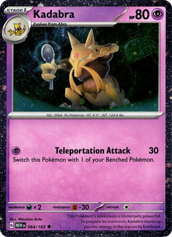 Kadabra Pokemon card from Miscellaneous Cards & Products