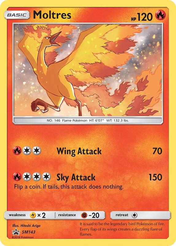 Moltres - SM143 Pokemon card from SM Promos