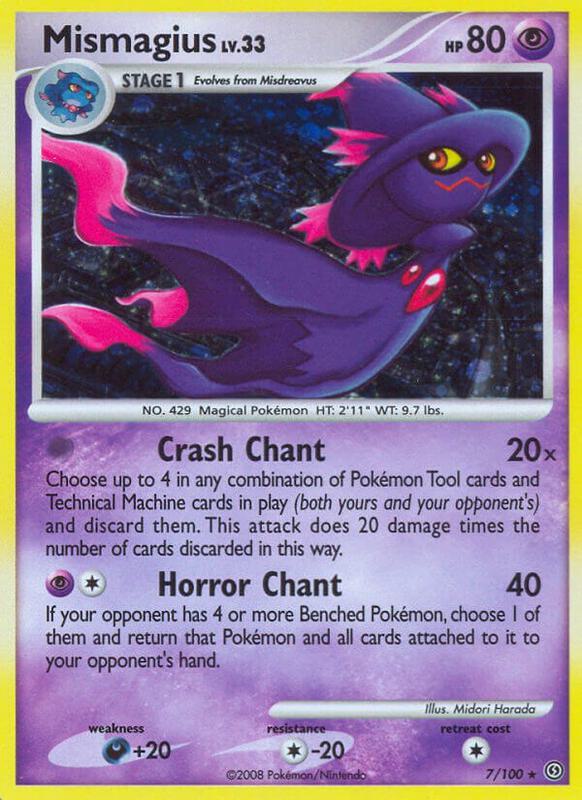 Mismagius Pokemon card from Stormfront