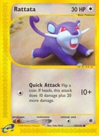 Rattata Pokemon card from Expedition