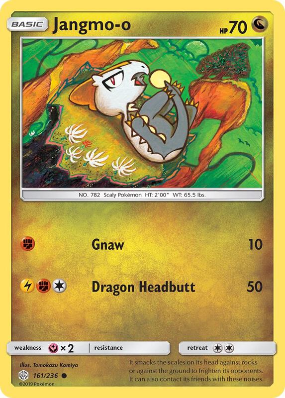 Jangmo-o Pokemon card from SM - Cosmic Eclipse