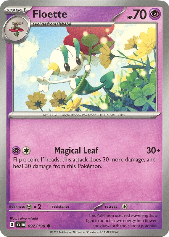 Floette Pokemon card from SV01: Scarlet & Violet Base Set