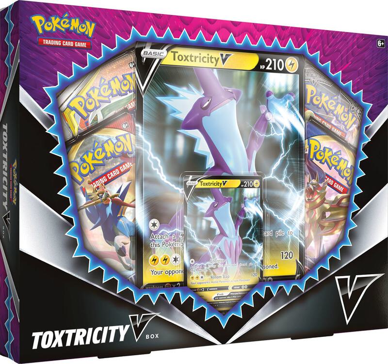 Toxtricity V Box Pokemon card from SWSH01: Sword & Shield Base Set