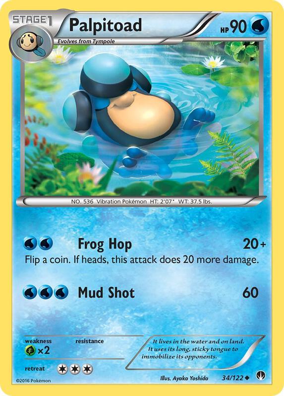 Palpitoad Pokemon card from XY - BREAKpoint
