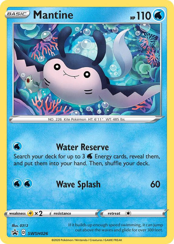 Mantine - SWSH026 Pokemon card from SWSH: Sword & Shield Promo Cards