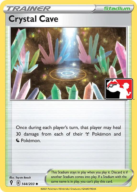 Crystal Cave Pokemon card from Prize Pack Series Cards