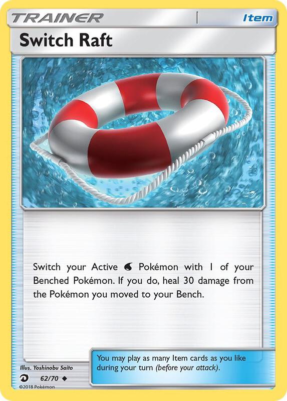 Switch Raft Pokemon card from Dragon Majesty