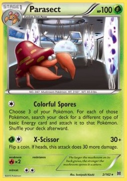 Parasect Pokemon card from BREAKthrough