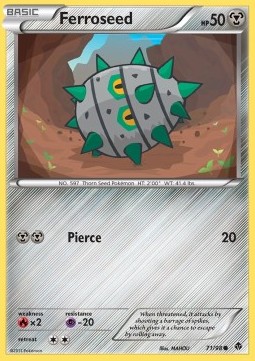 Ferroseed Pokemon card from Emerging Powers