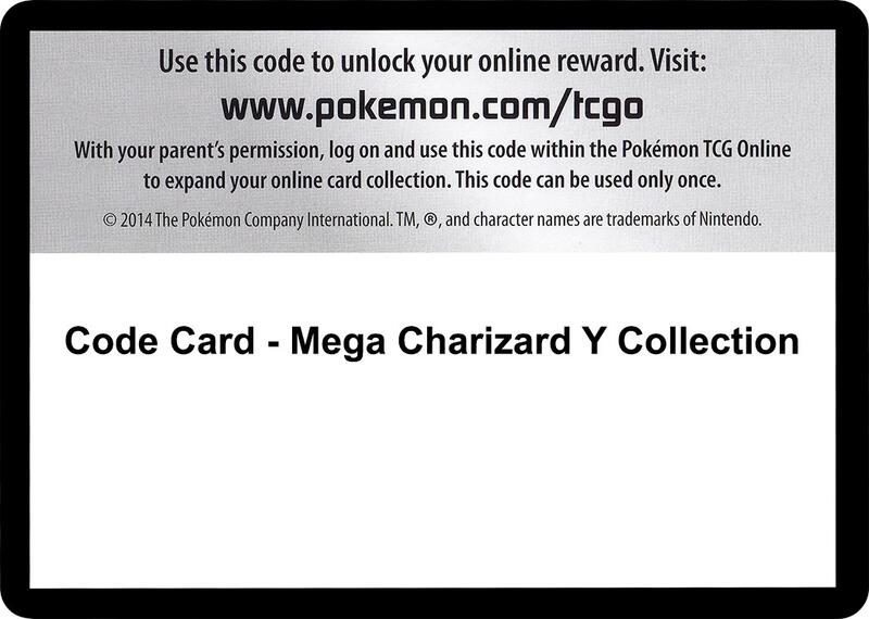 Code Card - Mega Charizard Y Collection Pokemon card from XY - Furious Fists