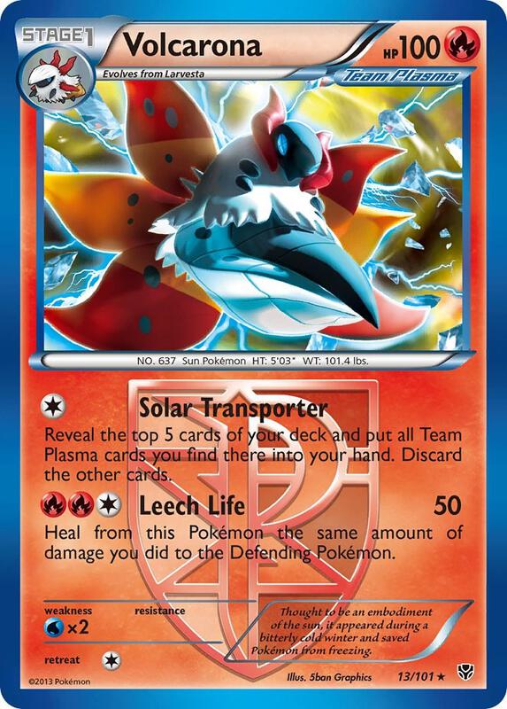 Volcarona (Team Plasma) Pokemon card from Plasma Blast