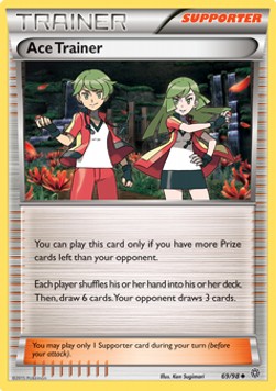Ace Trainer Pokemon card from Ancient Origins